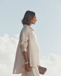 Maternity Satin Shirt (Petal) 1