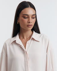 Maternity Satin Shirt (Petal) 4