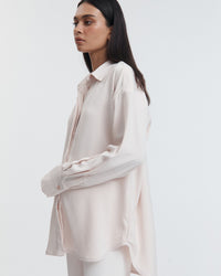Maternity Satin Shirt (Petal) 6