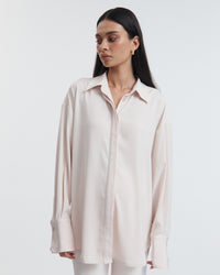 Maternity Satin Shirt (Petal) 8