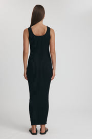 Maternity Scoop Neck Dress (Black) 8