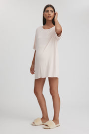 Maternity Sleep T-Shirt (Soft Pink) 5