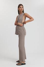 Maternity Sleeveless Tank (Mocha) 10
