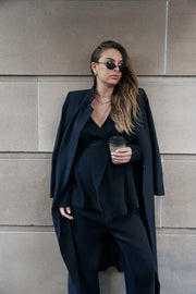 Maternity Split Hem Knit Pants (Black) 10