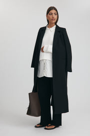 Maternity Split Hem Knit Pants (Black) 15