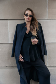 Maternity Split Hem Knit Pants (Black) 8