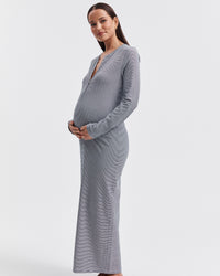 Maternity Stripe Maxi Dress 7