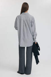 Maternity Stripe Shirt (Black Stripe) 17