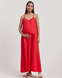 Maternity Sundress (Red) 5