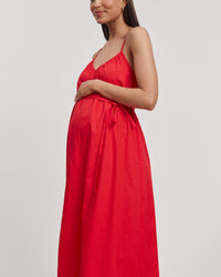 Maternity Sundress (Red) 6