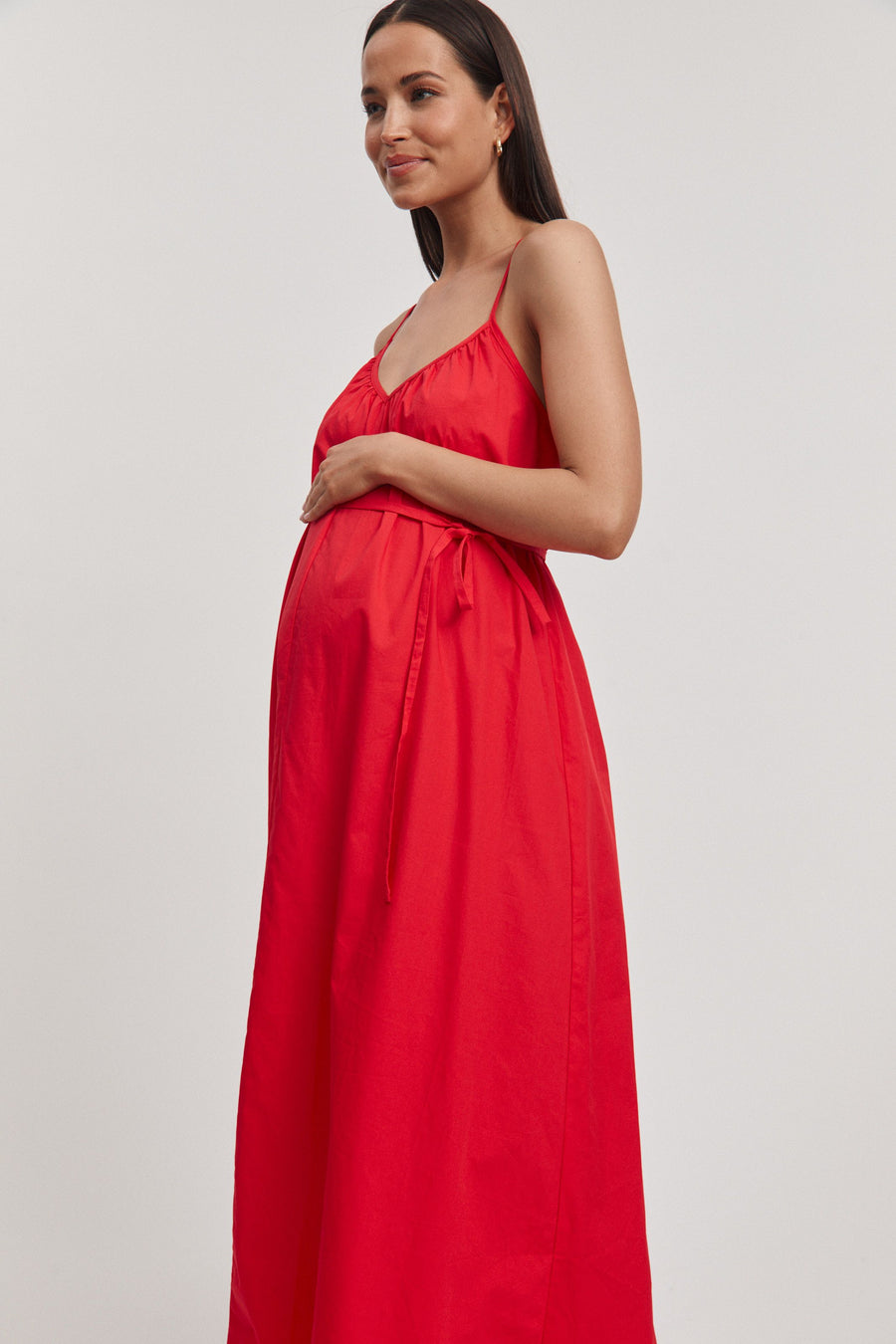 Maternity Sundress (Red) 6