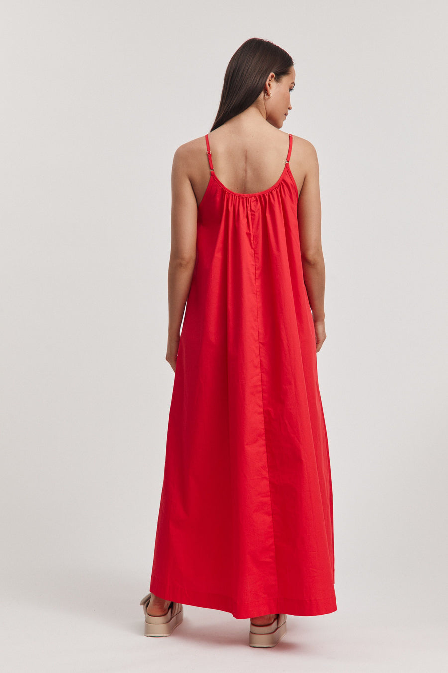 Maternity Sundress (Red) 8