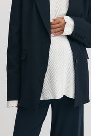 Maternity Tailored Blazer (Ink) 3