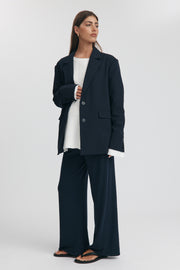 Maternity Tailored Blazer (Ink) 5