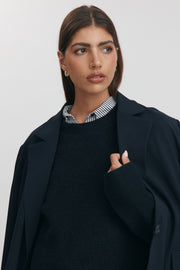 Maternity Tailored Blazer (Ink) 6