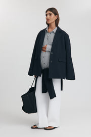 Maternity Tailored Blazer (Ink) 8