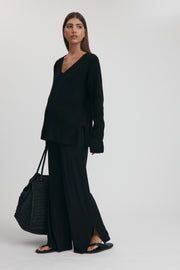 Maternity Travel Pants (Black) 12