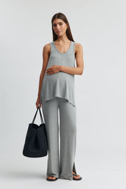 Maternity Travel Tank (Grey) 5