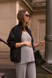 Maternity Travel Tank (Grey) 9