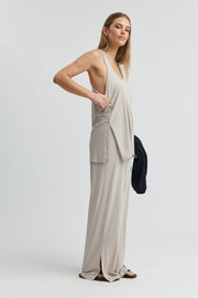 Maternity Travel Tank (Stone) 5