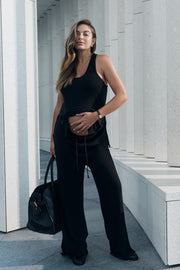 Maternity Travel Tank Top (Black) 7