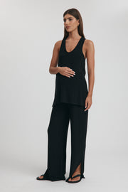 Maternity Travel Tank Top (Black) 8