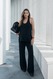 Maternity Travel Tank Top (Black) 9