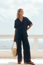 Maternity Vacation Shirt (Navy) 4