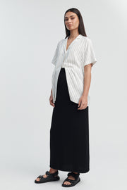 Maternity Vacation Shirt (Stripe) 12