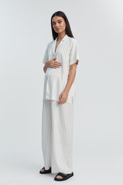 Maternity Vacation Shirt (Stripe) 7