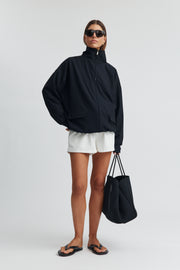 Maternity Waffle Shorts (White) 1