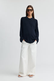 Maternity White Denim Jeans (Off White) 2