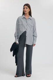 Maternity Wide Leg Pants (Charcoal) 10