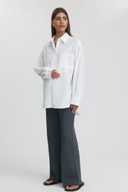 Maternity Wide Leg Pants (Charcoal) 2