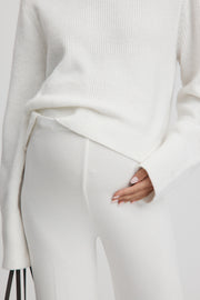Maternity Wide Leg Pants (Ivory) 6