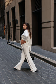 Maternity Wide Leg Pants (Ivory) 9