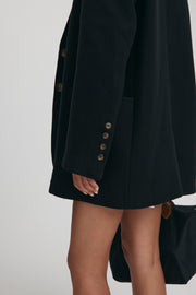 Maternity Work Coat (Black) 12