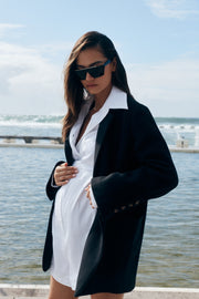 Maternity Work Coat (Black) 4