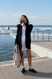 Maternity Work Coat (Black) 5
