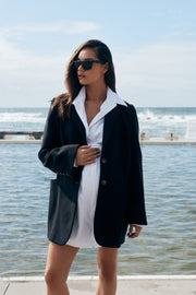 Maternity Work Coat (Black) 9