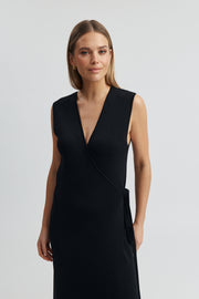 Maternity Wrap Dress (Black) 3