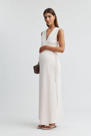 Maternity Wrap Dress (Petal) 1
