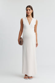 Maternity Wrap Dress (Petal) 3