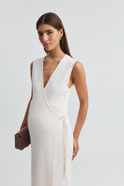 Maternity Wrap Dress (Petal) 4