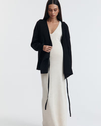 Maternity Wrap Tie Knit (Black) 7