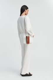 Maternity Wrap Tie Knit (Ivory) 5