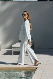 Maternity Wrap Tie Knit (Ivory) 9