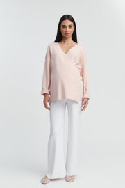 Maternity Wrap Tie Knit (Pink) 2