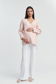 Maternity Wrap Tie Knit (Pink) 6