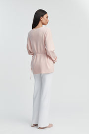 Maternity Wrap Tie Knit (Pink) 9